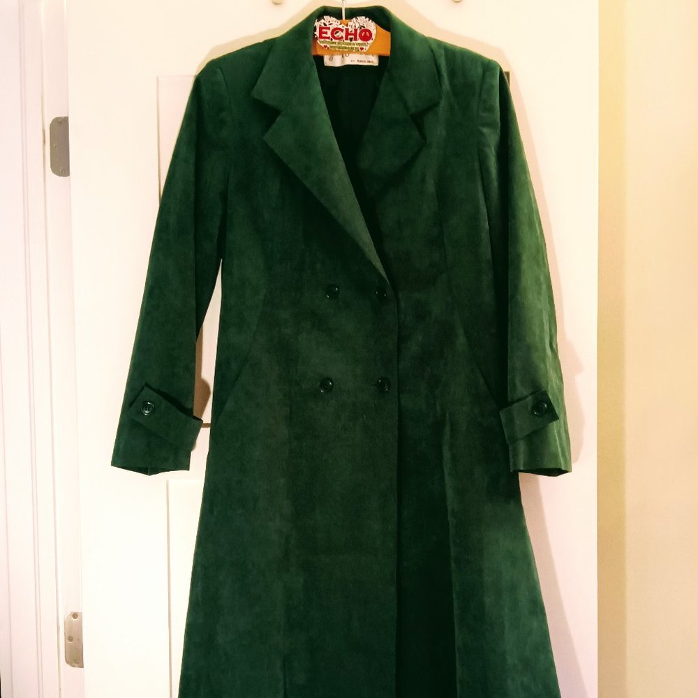 Echo Women's Green Trench Coat